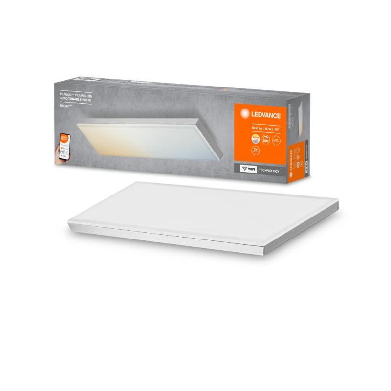 Aktion: Nur noch angezeigter Bestand verfügbar  -  LEDVANCE LED SMART+ WiFi Planon Decken Panel weiss 40x10cm, App-& Sprachsteuerung